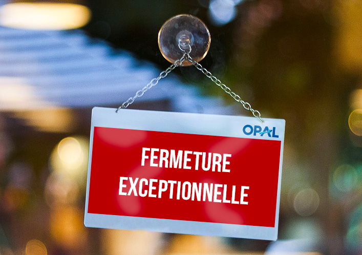 Fermeture exceptionnelle