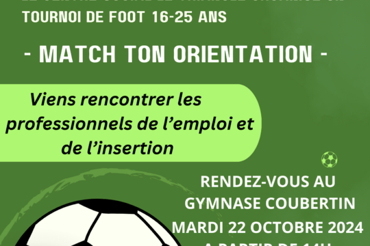 Un match de foot pour trouver son orientation