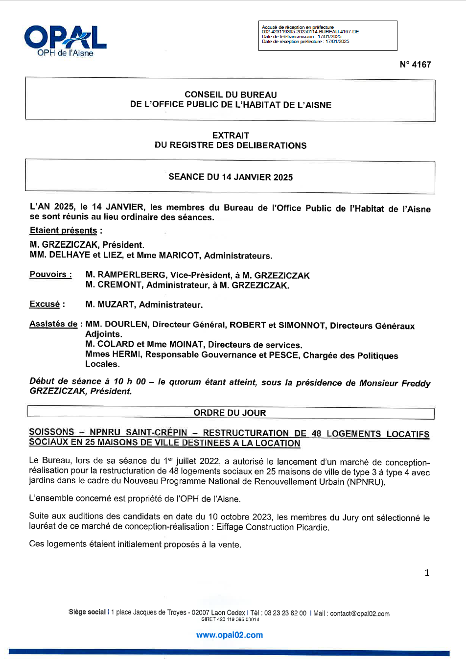 N° 4167 - Soissons - NPNRU St Crépin – Restructuration de 48 logts loc soc en 25 maisons de ville